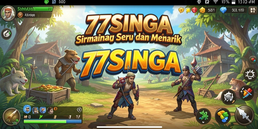 Screenshot gameplay 77SINGA menampilkan simulasi yang menarik dan menawan.