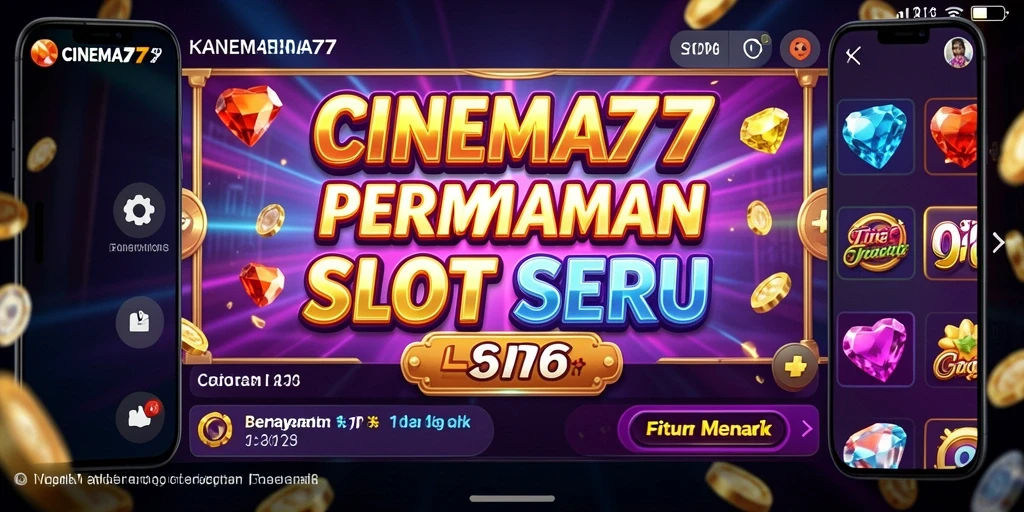 Screenshot CINEMA77 menunjukkan tampilan menarik dari gameplay Slot.