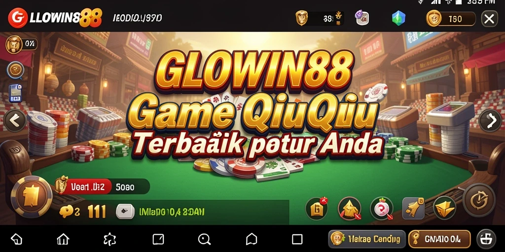 Tampilan gameplay QiuQiu yang seru dan interaktif di GLOWIN88.