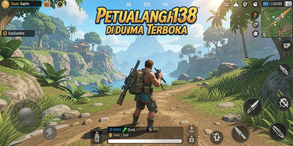 Tampilan gameplay mendalam dari LANCAR138 dengan lingkungan yang luas.